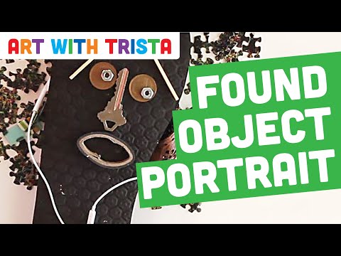 Found Object Portrait Art Tutorial - Art With Trista