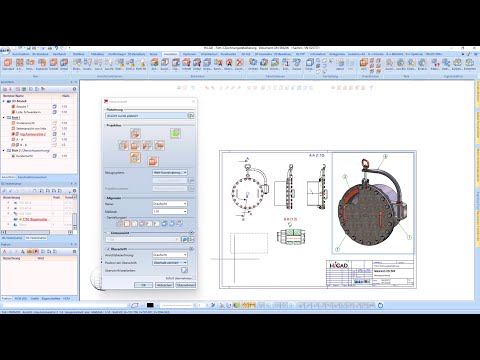 HiCAD 2022 | SP2: Zeichnungsdetaillierung mit Listenansicht und „aktive Teileliste“