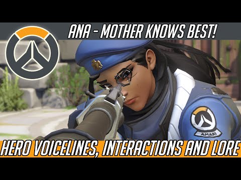 Overwatch - Ana, Mother Knows Best! (Hero Voice Lines, Interactions and Lore) | Hammeh
