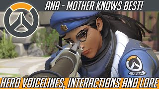 Overwatch - Ana, Mother Knows Best! (Hero Voice Lines, Interactions and Lore) | Hammeh