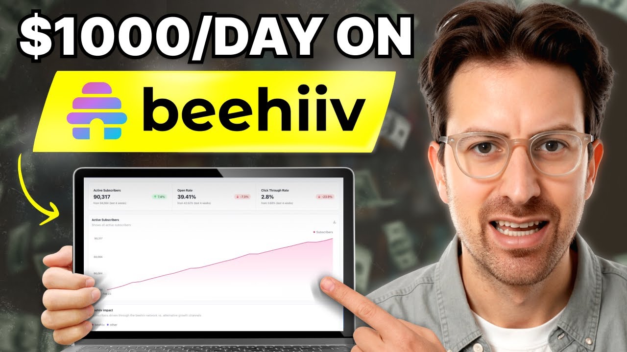 Build $1000/day cash-flowing startup on beehiiv (here's how)