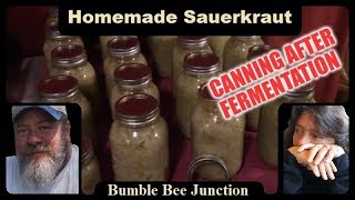 How To Can Fermented Sauerkraut After Lacto Fermenting | Canning Recipe