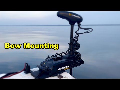 How to Mount Minn Kota Trolling Motor (Fibreglass boat + 72\" shaft terrova + Quick Release Bracket)