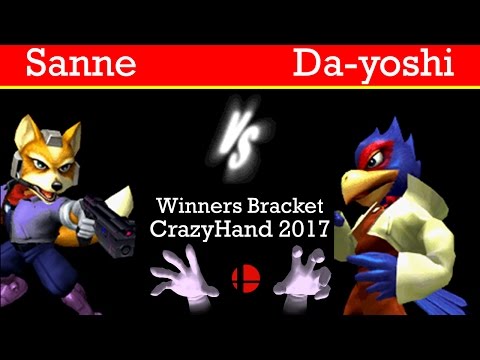 CrazyHand 2017 Winners Bracket - Sanne(Fox) vs. Da-yoshi(Falco)