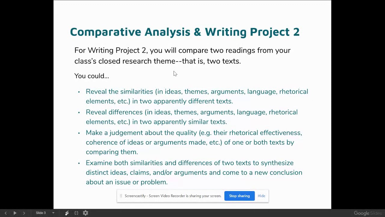 Comparative Analysis