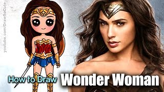 How to Draw Wonder Woman Gal Gadot