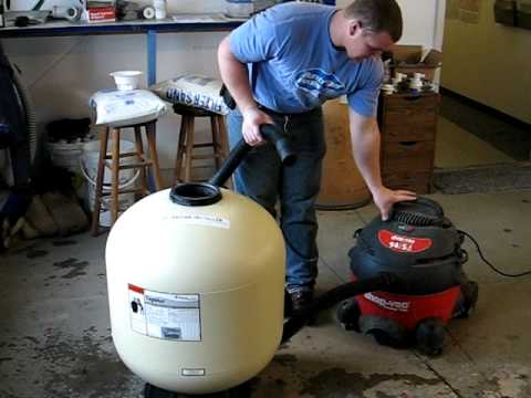 How to change sand in a TA 60 sand filter - YouTube