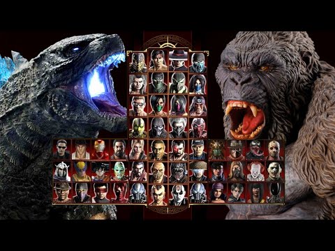 Mortal Kombat 9 - GODZILLA ???? & KONG ???? - Expert Tag Ladder - Gameplay @(1080p) - 60ᶠᵖˢ ✔