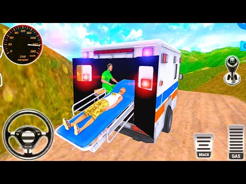 Ambulance Rescue Driving Simulator - Offroad Van Emergency Helicopter Drive - Android Gameplay  #3