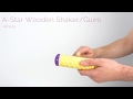 A-Star  Wooden Shaker/Guiro
