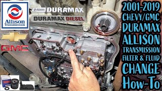 2001-2019 Duramax Allison Transmission Filters & Fluid Replacement How-To Chevy/GMC Trucks