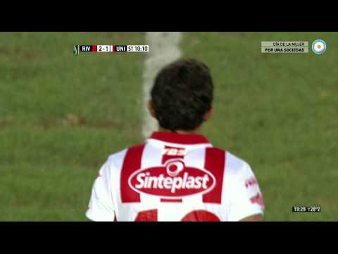 Gol de Gamba. River 2 - Unión 1 | Primera División 2015 - Fecha 4