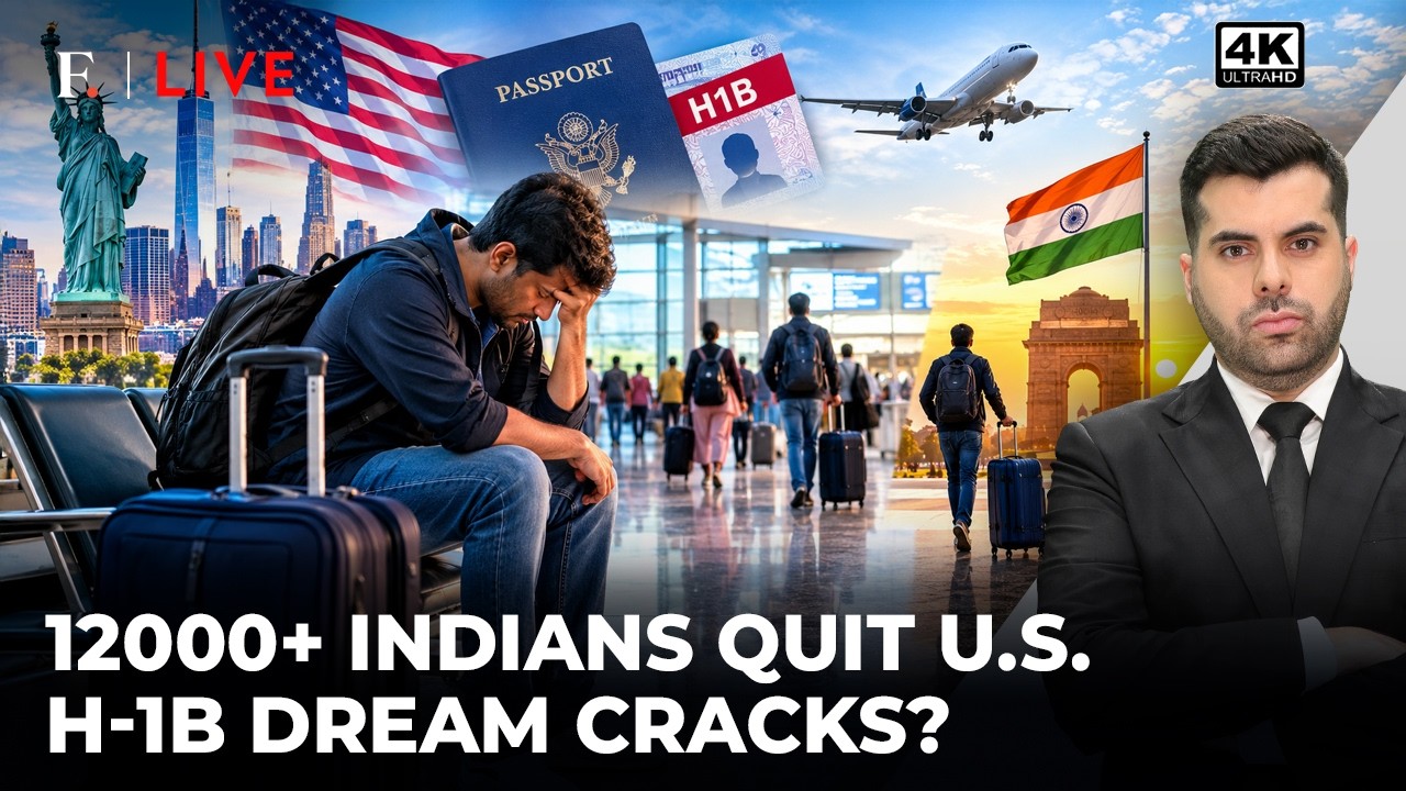 Trump's H-1B Woes: 12,700 Indian Techies Return Home as US Layoffs Mount | Firstpost Live| 4K