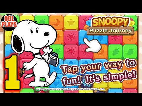 SNOOPY Puzzle Journey (By CAPCOM) Gameplay Walkthrough Part 1 (Android)