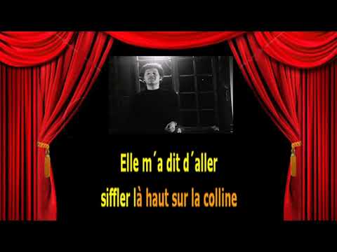 Karaoké Joe Dassin   Siffler sur la colline