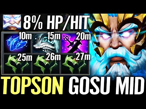 🔥 TOPSON Zeus GOSU META MID — Shard + 3x Wraith Band 8% HP/HIT Static Field Dota 2 Pro