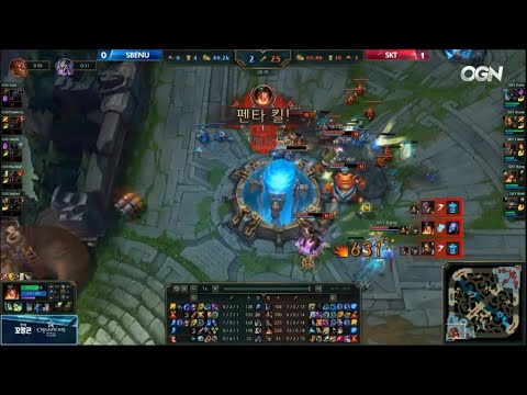 SKT Bang Sivir with the Pentakill vs SSB LCK Spring 2016 | By Global Esports