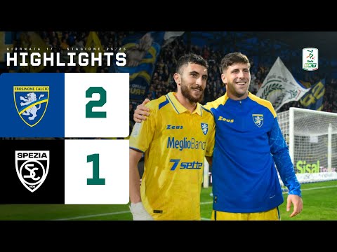 Frosinone - Spezia 2-1 | La squadra di ALVINI vola: 5ª di fila e vetta solitaria | HL Serie BKT