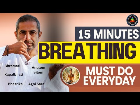 15 Minutes Traditional Pranayama Techniques Must Do Everyday | Breathing Techniques