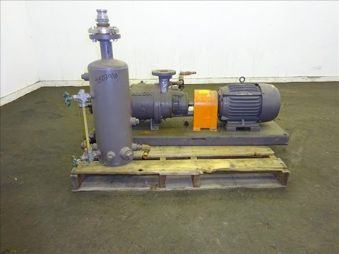 Used- Nash Two Stage Liquid Ring Vacuum Pump, Model TCM1/7 - stock # 48030010