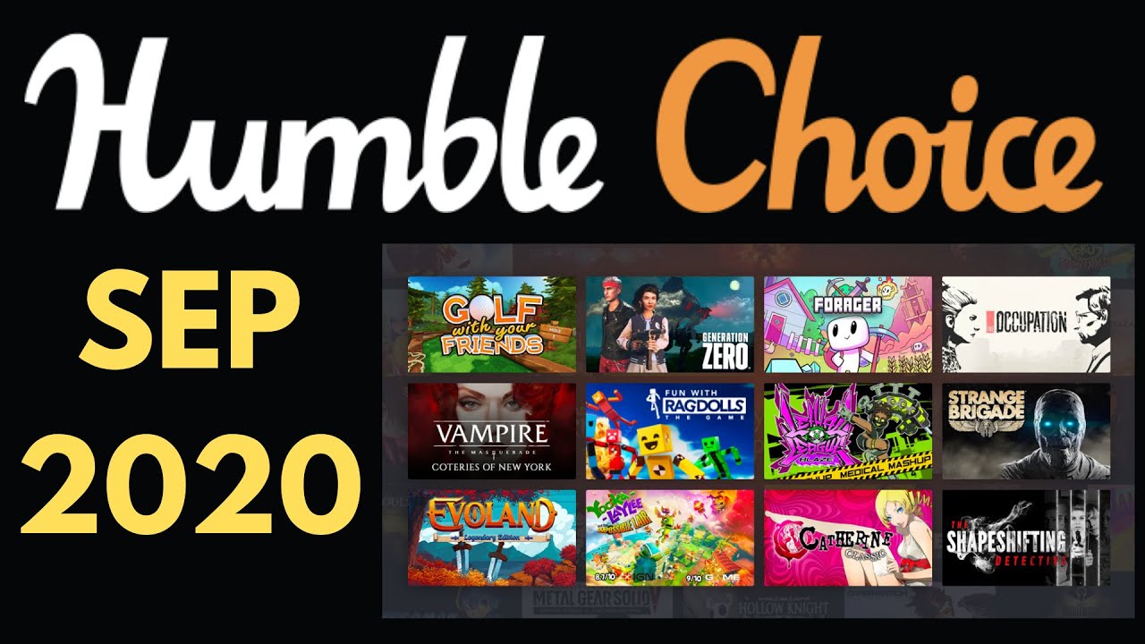 HUMBLE CHOICE SEPTEMBER 2020 BUNDLE | Get 12 Games For $12 (Only This Month) | ENDS 02-OCT-2020