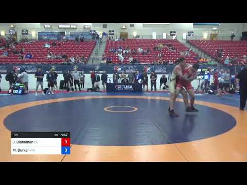 88 Lbs Rr Rnd 1 - Jason Blakeman, California Vs Michael Burke, Yorktown Wrestling Club 050b