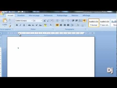 comment poser des tabulations dans word