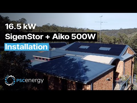 16.5kW Solar System Installation - Aiko 500W + Sigenergy SigenStor