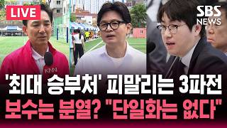 [????속보] 하정우 청와대 사의 표명..부산 출마 수순 한동훈-박민식까지 3파전 '최대 승부처'..최대 변수는 '단일화' | SBS 논스톱 라이브