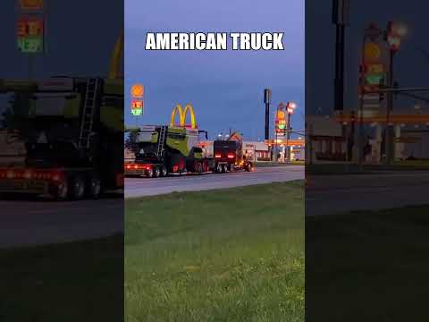 American Truck vs Japanese Truck: OVERSIZED LOAD #heavyhauling #oversized #jakebrake #truckdrivers