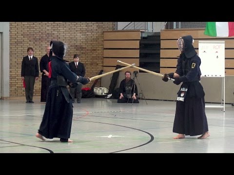 Kendo NRW Einzelmeisterschaft 2017 - Finale Herren - Lesch vs Remmel
