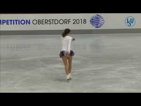 Eva GRILC. Oberstdorf 2018. Bronze Ladies III B - Artistic. 13 place