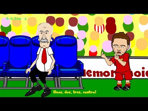 🇦🇺AUSTRALIA vs SPAIN 0-3🇪🇸 442oons (MATA SONG 2 World Cup Cartoon 23.6.14)