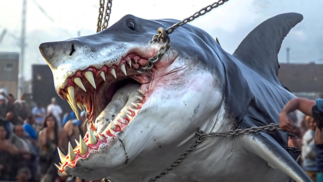 The biggest monster sharks ever caught on camera