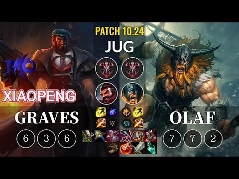 DMO Xiaopeng Graves vs Olaf Jungle - KR Patch 10.24