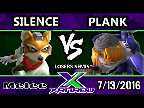 S@X 158 - Plank (Shiek) Vs. Silence (Fox) SSBM Losers Semis - Smash Melee
