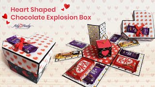 Heart Shaped Chocolate Explosion box | Arty Hearty | Sheetal Khajure Ankalkote