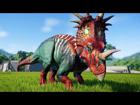 Spinosaurus Vs Styracosaurus Breakout and Fight! - 🌍 Jurassic World Evolution