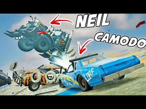 The CRAZIEST Wreckfest Multiplayer Server w/Camodo! DESTRUCTIVE Racing & Crashing!