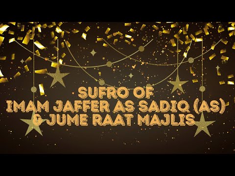 [LIVE] 6th Imam Sufro & Jume Raat Programme | Mullah Mohamed Kassamali | HIC Peterborough | 24/02/22