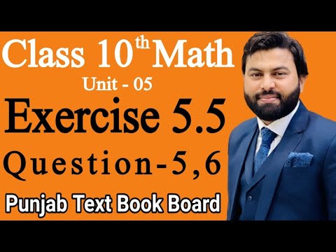 Class 10th Math Ch 5 Exercise 5.5 Question 5,6-Mathematics 10 class E.X 5.5 Q5,Q6-10th Math E.X 5.5
