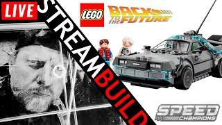 🔴 Building LEGO Time Machine from Back to the Future (77256) Live!