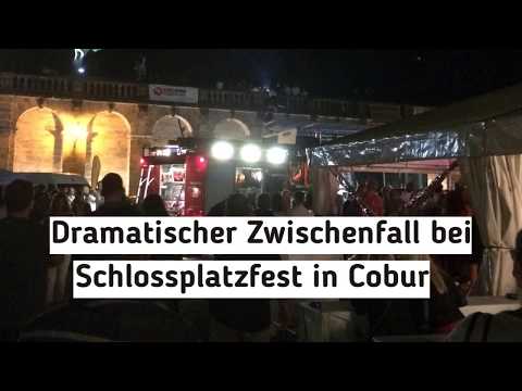 Coburg Mann droht bei Schlossplatzfest 10 Meter in die Tiefe zu stürzen