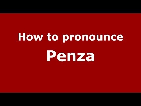 How to pronounce Penza
