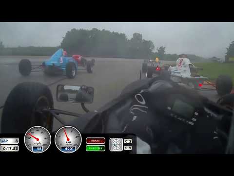 2015 SCCA June Sprints Formula Ford - Lap 1 Turn 1 Incident - Andy Melvin Onboard