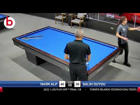 TAHİR ALP & SALİH DUYDU Bilardo Maçı - 2022 1.LİG PLAY-OFF-FİNAL 1/8