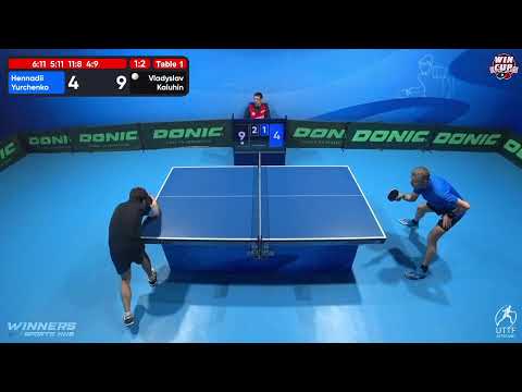 16:30 Hennadii Yurchenko  1-3 Vladyslav Kaluhin West 3 WIN CUP 08.11.2022 | TABLE TENNIS WINCUP