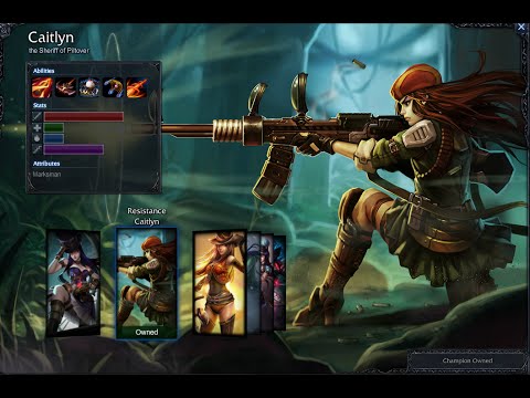 Resistance Caitlyn Skin Spotlight Gameplay 1080p HD