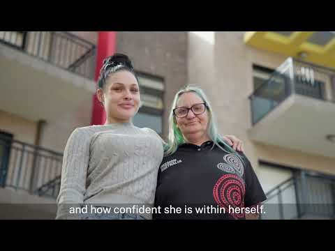 How are DCJ and partners supporting Courtney on her journey to independence?