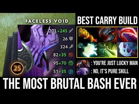 The Most Brutal Bash Ever!!! WTF Attack Speed 100% Shut Down Anti Mage 28Kills | DotA 2 FacelessVoid